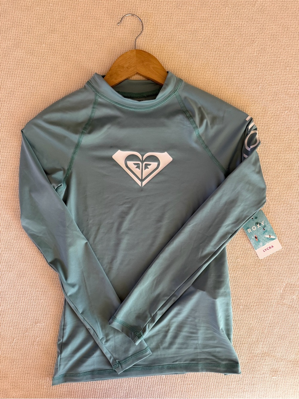 Roxy NWT Long Sleeve Rash Guard - Teal